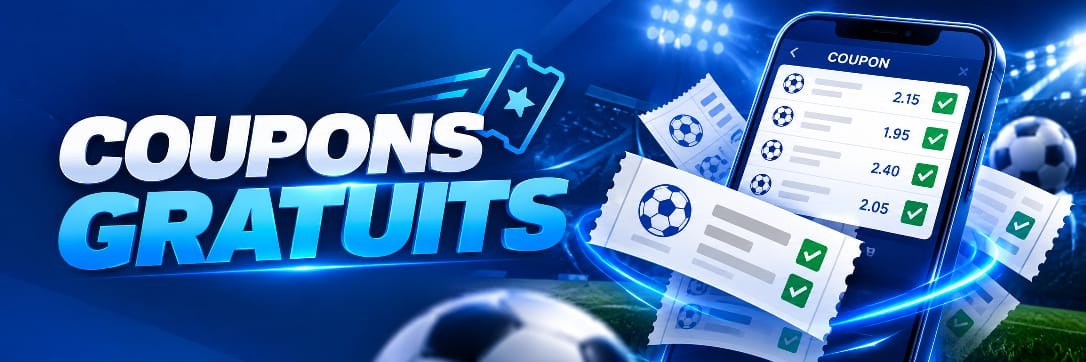 Coupons gratuits : nos pronostics chaque jour sur Telegram